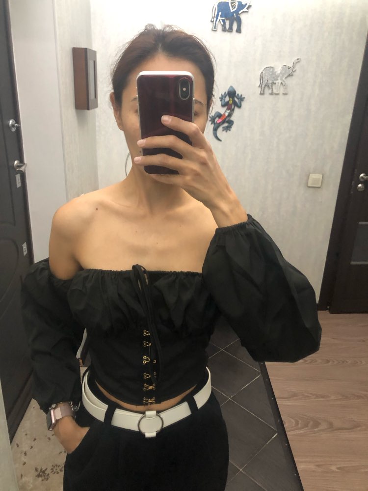 Ellegant Shoulder Crop TOP