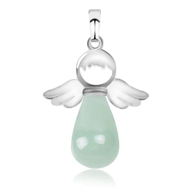 Natural Stones Angels Wings Pendant for Necklace