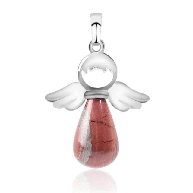 Natural Stones Angels Wings Pendant for Necklace