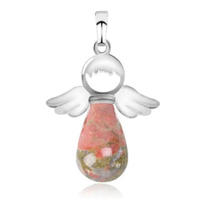 Natural Stones Angels Wings Pendant for Necklace