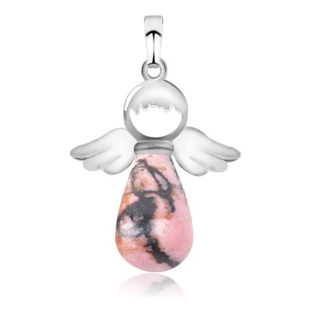 Natural Stones Angels Wings Pendant for Necklace