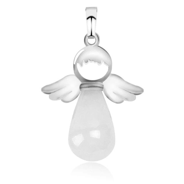 Natural Stones Angels Wings Pendant for Necklace