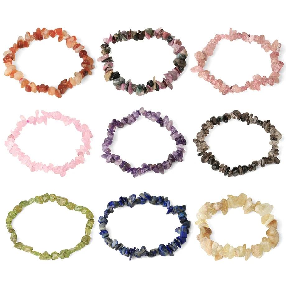 Natural Stone Bracelet  Beads Crystal Bangles