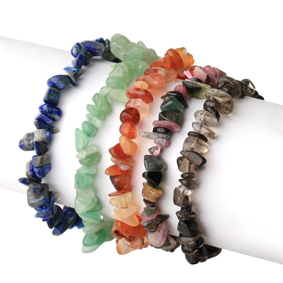 Natural Stone Bracelet  Beads Crystal Bangles