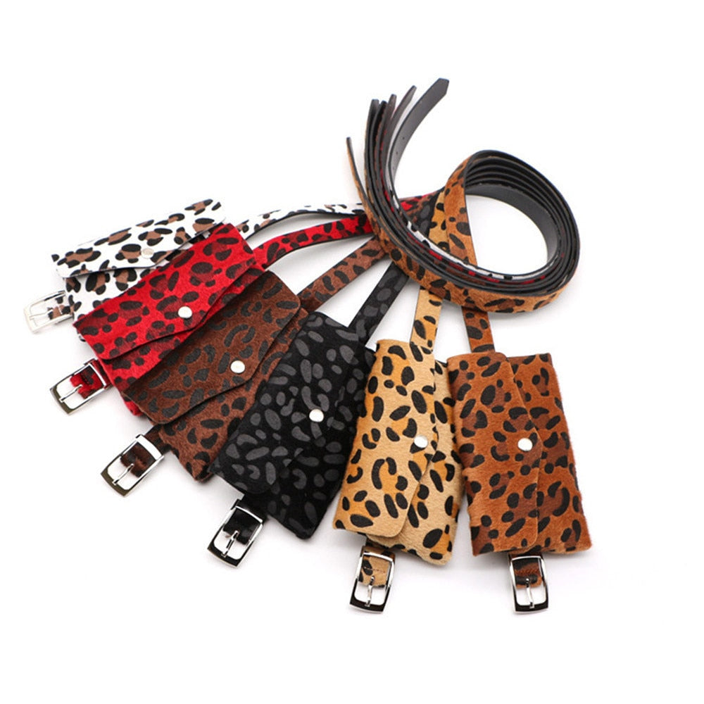 Leopard Horse Decorative Pockets Bag