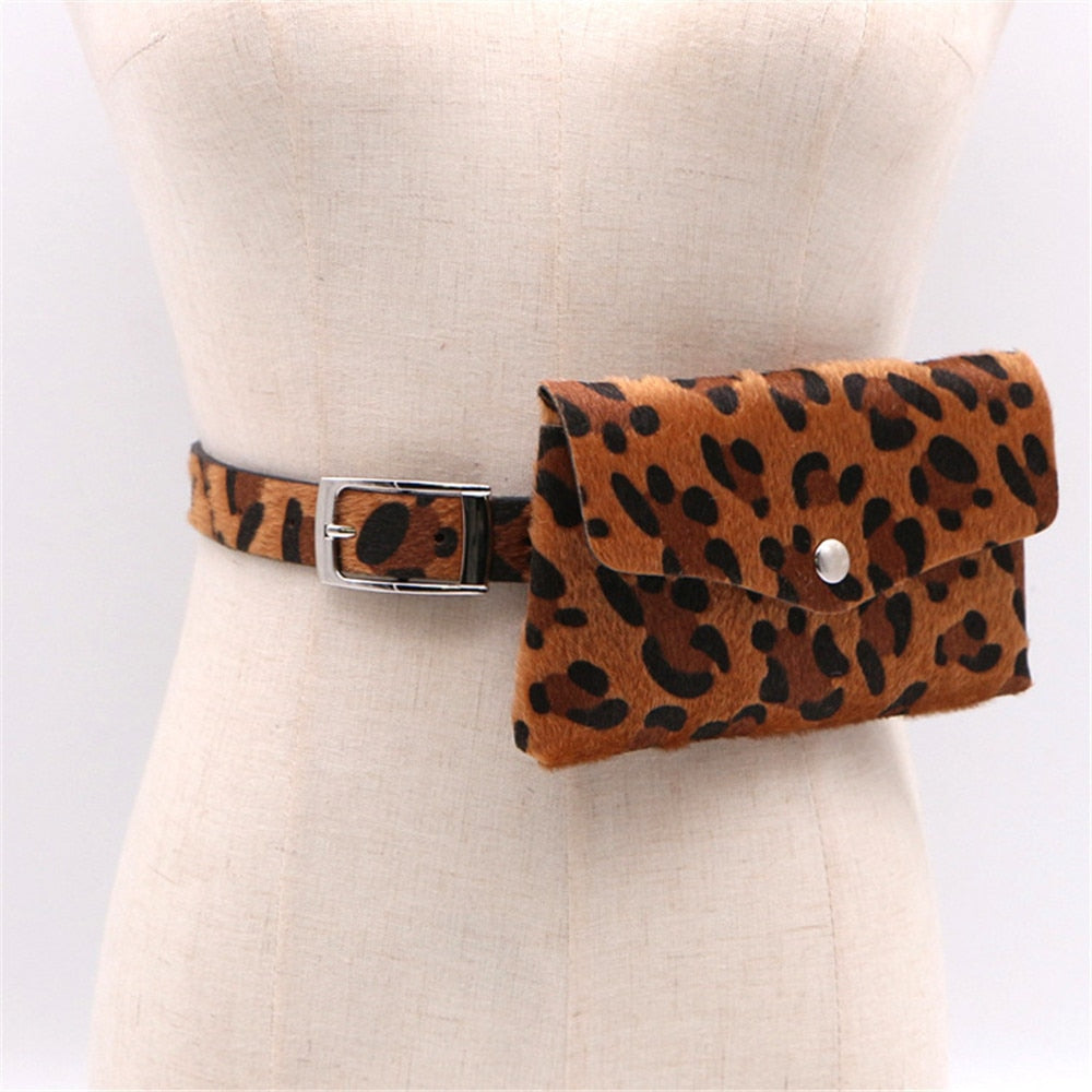 Leopard Horse Decorative Pockets Bag