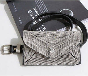 Luxury Designer Pack Tassel Rhinestone Waist Bag