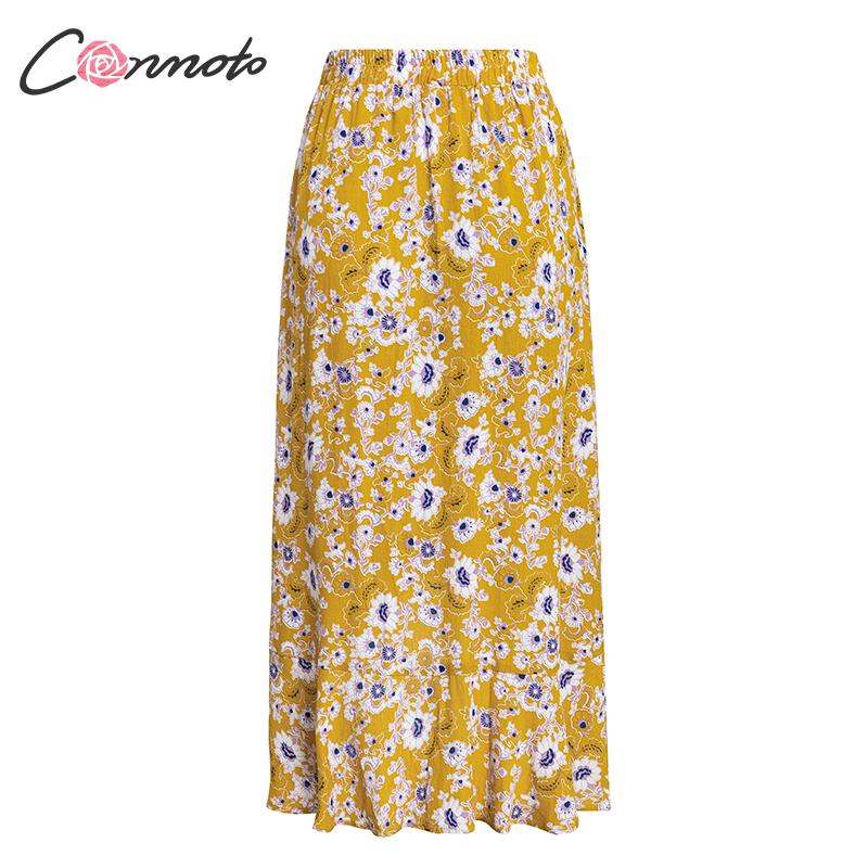 Long Yellow Beach Women Skirt