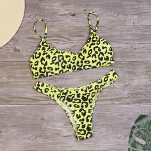 Women Sexy Leopard Bikinis Snake Print Swimsuit