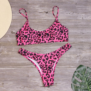 Women Sexy Leopard Bikinis Snake Print Swimsuit