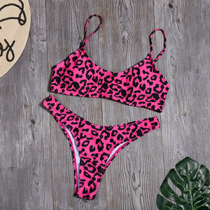 Women Sexy Leopard Bikinis Snake Print Swimsuit