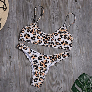 Women Sexy Leopard Bikinis Snake Print Swimsuit