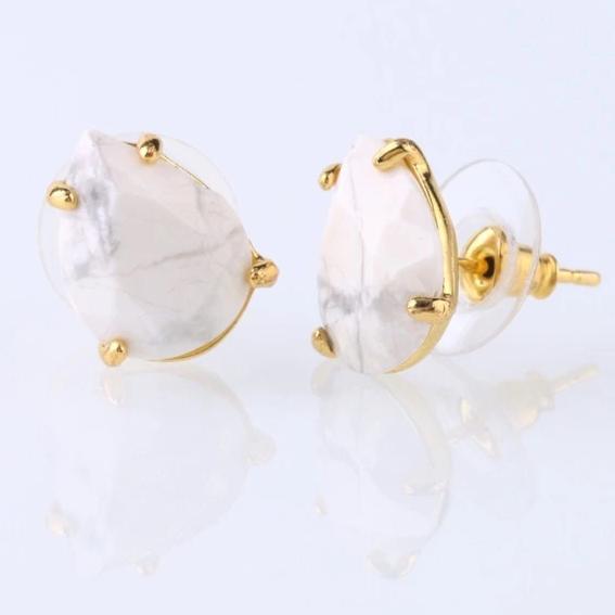 Natural Stone Earring Women Reiki Jewelry